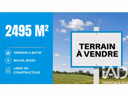 vente terrain à bouin (85230) : à vendre / 2495m² bouin