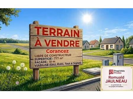 terrain constructible viabilisé à vendre