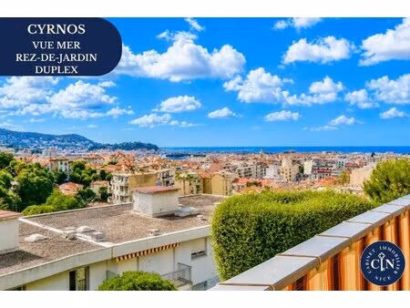 duplex 3 pièces 73 m² avec terrasse et vue panoramique mer - cessole bas cyrnos