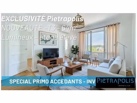 appartement 3 pièces 64 m²