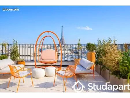chambre 1 pièce 16 m²
