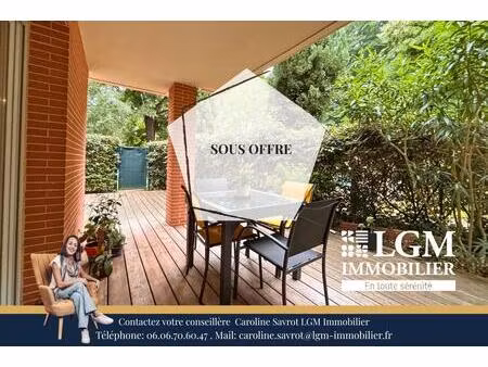 gagnac sur garonne – 31150 - appartement t3 d'environ 58 m² avec jardin et place de parkin