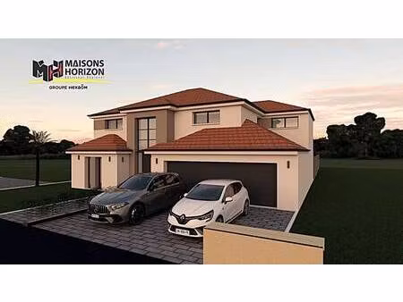 terrain avec maison neuve à vendre