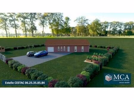 terrain avec maison neuve à vendre