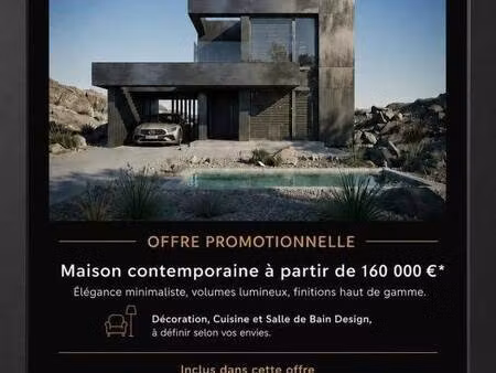 terrain avec maison neuve à vendre