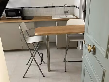 studio meublé de 21 m² (avec mezzanine) - paris 3e (strasbourg-st denis) – refait à neuf e