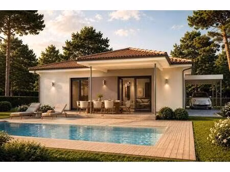 terrain avec maison neuve à vendre