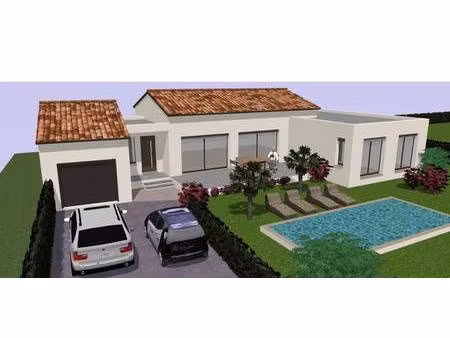 terrain avec maison neuve à vendre