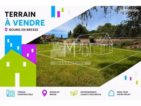 terrain 627 m² bourg-en-bresse