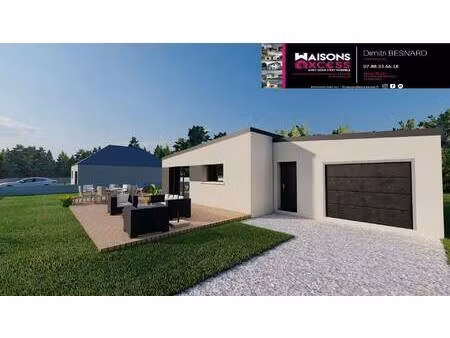 terrain avec maison neuve à vendre