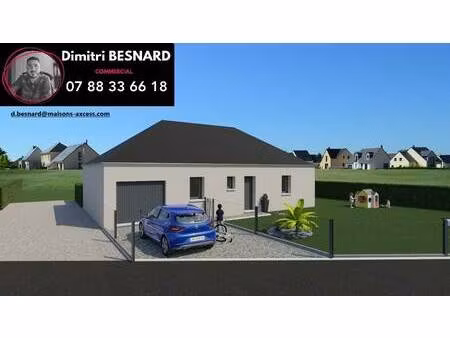 terrain avec maison neuve à vendre