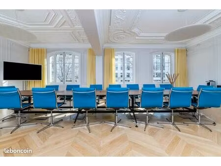 bureau en espace ouvert à louer pour 10 personnes à signature  kleber paris