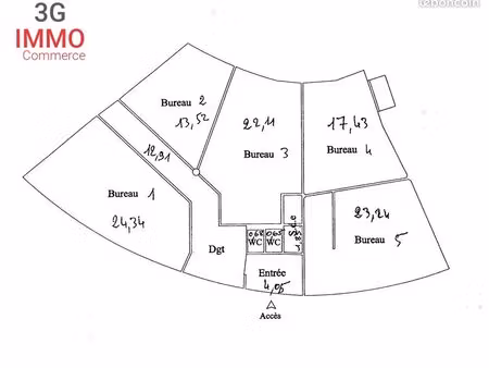 location pro | bureaux | 121 m² | miribel