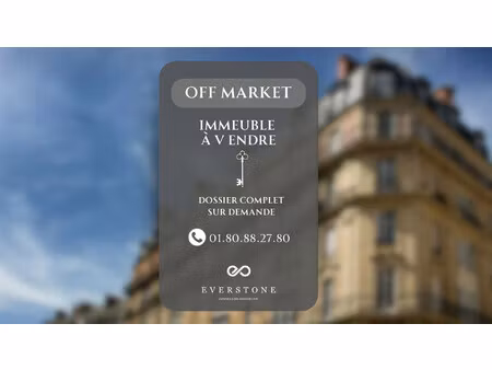 vente immeuble