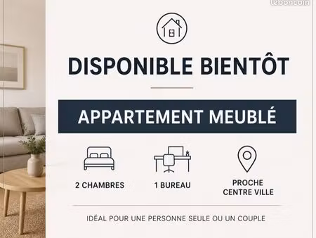 appartement meublé chauny proche gare et centre ville