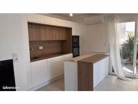 vente t3 terrasse de bodiccione + garage + cave