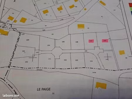 terrain 2158 m² coren