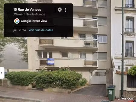 garage  box fermé dans résidence sécurisée quartier gare clamart