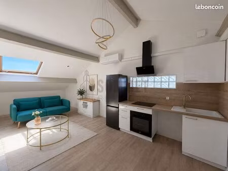 beau t2 meublé – 44m² –