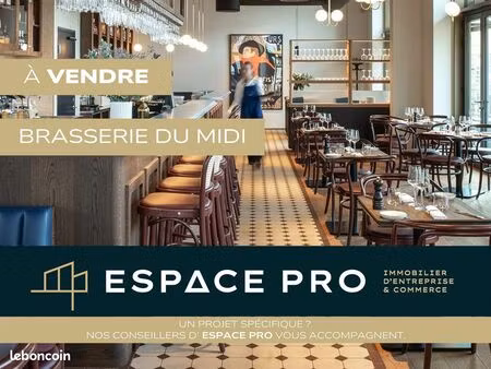 brasserie  fonds de commerce 400 m² caen
