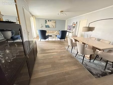 bel appartement 4 pièces 86m2 nanterre (t2 / rer). parfait état  3 chambres  extérieurs  p