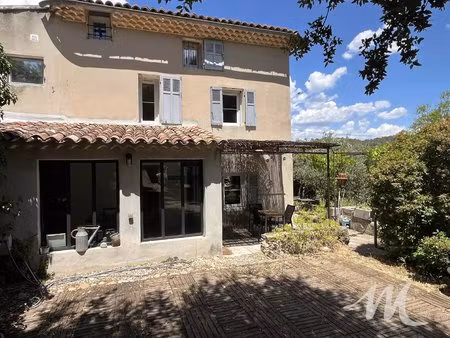 maison de charme a vendre au calme avec piscine terrain divisible à barjols