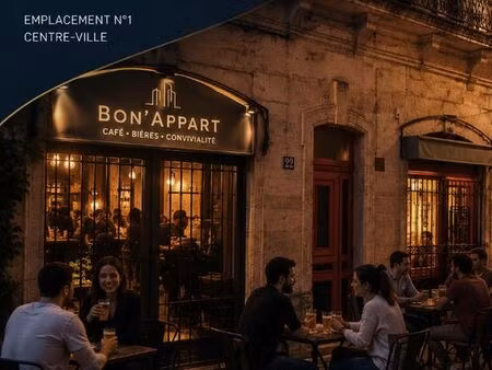 bar  fonds de commerce 70 m² montpellier