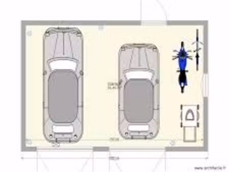 double garage en centre ville