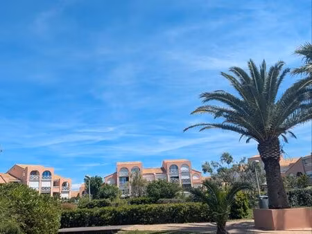 vente appartement studio avec jardin dans résidence avec piscine