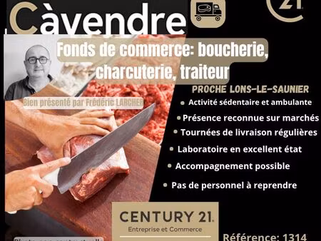 boucherie  fonds de commerce 1 m² lons le saunier