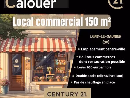 local commercial 150 m² lons le saunier