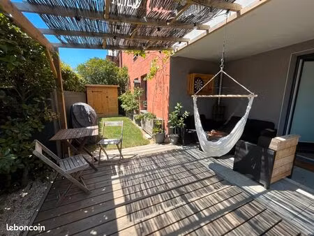 ?t3 rdc surélevé  terrasse & jardin privatif + parking sous-sol sécurisé – toulouse lespin