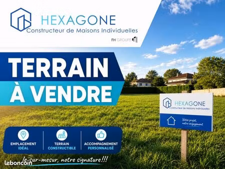 terrain 409 m² pont eveque