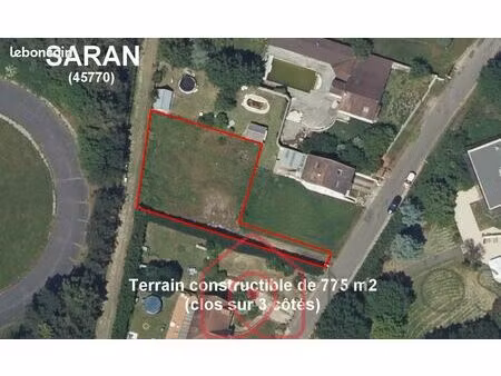 terrain 775 m² saran