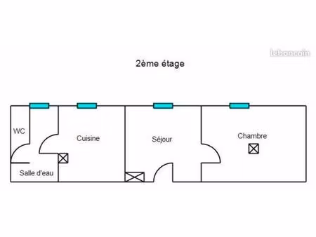 studio 1 pièce 18 m²