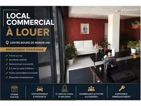 local commercial a louer -mardie 45