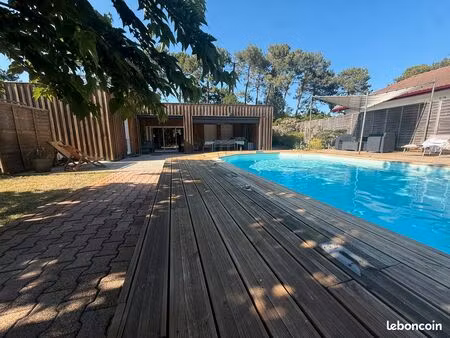maison mimizan plage 4 chambre avec piscine chauffee