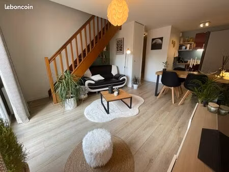 vends duplex de 50m² avec terrasse  parking et cave - quartier mellinet - nantes