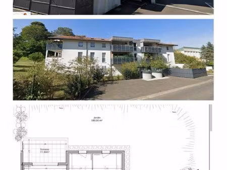 rare comme une maison t3 – 64 m2 avec terrasse et jardin - a visiter sans tarder