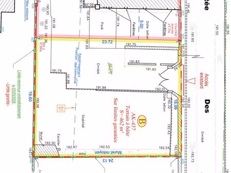terrain à bâtir 462 m² – fleurieu-sur-saône – libre constructeur