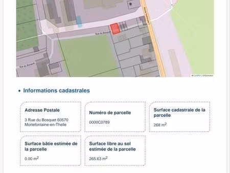 terrain constructible mortefontaine-en-thelle