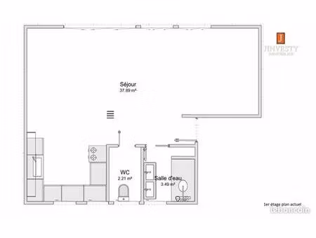 appartement 2 pièces 45 m²