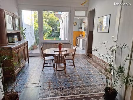 maison 1930 avec jardin - meublée - 110m2 - 3 chambres