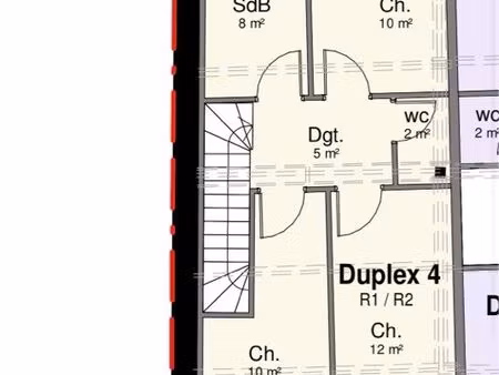 appartement neuf en duplex