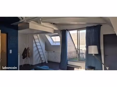 appartement meublé avec mezzanine  balcon  parking et vue dégagée – tours centre