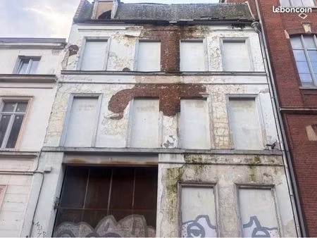 immeuble à travaux en centre-ville de roubaix avec permis construire validé pour 5 apparte