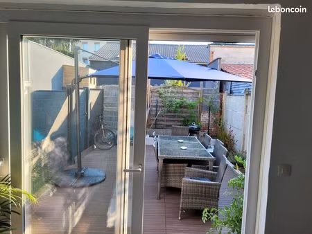 t2 avec grande terrasse plein sud – lambersart – proche métro