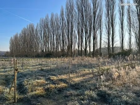 terrain viabilisé à mérignies de 758 m2 - exposition sud - vue étang