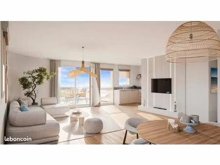 appartement - 3 pièces - a dunkerque  à 2 pas de la plage de malo-les-bains