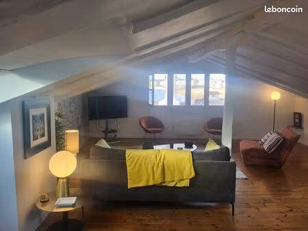 2 pièces - esprit loft - vue plage st jean